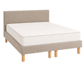 Ensemble literie Leon - beige - (x2) 70x200 cm (140x200 cm) 