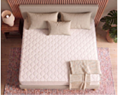 Ensemble literie Leon beige - 140x200 cm 