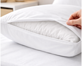 Protège Oreiller Imperméable Lyocell Blanc -  63x63 cm