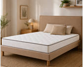 Ensemble literie Leon - beige - (x2) 80x200 cm (160x200 cm) 