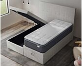 Lit Coffre Cassia Ashgrey - 160x200 cm