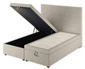 Lit Coffre Cassia Beige - 90x200 cm