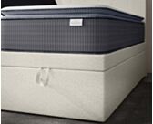 Lit Coffre Cassia Bouclé Blanc - 140x190 cm