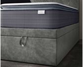 Lit Coffre Cassia Velours Gris - 90x200 cm