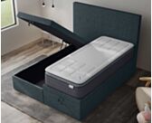 Lit Coffre Cassia Bleu - 90x190 cm