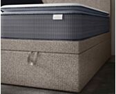 Lit Coffre Cassia Taupe - 140x200 cm