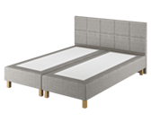 Boxspring Coventry Merlot Gris - 140x200 cm