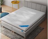 Boxspring Coventry Merlot Gris - 160x200 cm