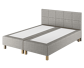 Boxspring Dayton Merlot Gris - 200x200 cm