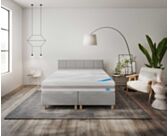 Boxspring Forbes Merlot Gris - 200x200 cm