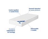Matelas mousse haute resilience cephee 80x200 cm 