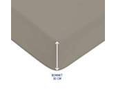 Drap-housse Coton Vison Bonnet 30 - 160x200 cm
