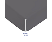 Drap-housse Coton Zinc Bonnet 30 - 70x200 cm