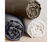 Drap-housse Coton Blanc Bonnet 30 - 140x200 cm