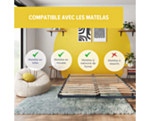 Sommier à lattes Extensible - 140x190 cm