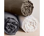Drap-housse Coton Blanc Bonnet 25 - 70x190 cm