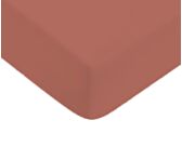 Drap-housse Coton Terracotta Bonnet 25 - 120x200 cm