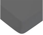 Drap-housse Percale Gris Foncé Bonnet 35 - 160x200 cm