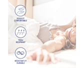 Drap-housse Satin Beige Bonnet 35 - 140x190 cm 