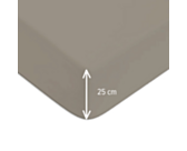Drap-housse Coton Vison Bonnet 25 - 120x200 cm
