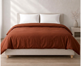 Ambiance housse de couette percale Henna - 140X200 cm