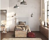 Tête de lit Kahaia Page Ashgrey 140 - H120 cm