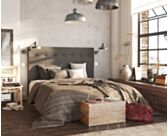 Tête de lit Kalmia Gris 100 - H120 cm