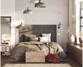 Tête de lit Kalmia Gris 140 - H120 cm