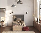 Tête de lit Kalmia Gris 90 - H120 cm