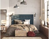 Tête de Lit Kalmia Bleu 140 - H120 cm