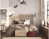 Tête de lit Kalmia Taupe 100 - H120 cm