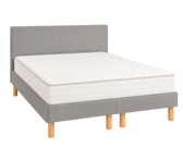 Ensemble literie Leon - gris - (x2) 90x200 cm (180x200 cm) 