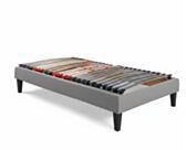 Sommier électrique Essentiel Plus gris - 80x200 cm