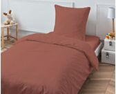 Taie d'oreiller Coton Terracotta - 50x70 cm