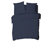 Drap-housse Satin Marine Bonnet 35 - 140x190 cm