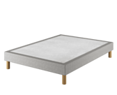 Lot de 4 pieds cylindriques Vernis Clair - H20 cm