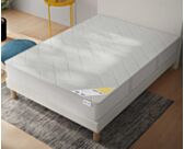 Sommier Tapissier Cirse Deco Boucle Blanc - 160x200 cm