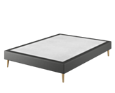 Sommier Tapissier Cirse Deco Noir - 180x200 cm