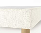 Sommier Calla Deco Boucle Blanc - 90x200 cm