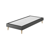 Sommier Tapissier Cirse Deco Noir - 70x190 cm