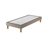 Sommier Tapissier Cirse Deco Taupe - 90x190 cm