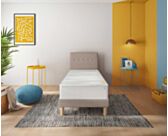 Sommier Tapissier Cirse Deco Taupe - 120x200 cm