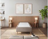 Sommier Tapissier Cronos Taupe - 80x200 cm