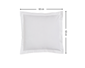Taie d'oreiller Coton Blanc - 63x63 cm