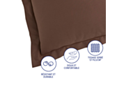 Taie d'oreiller Coton Taupe - 63x63 cm