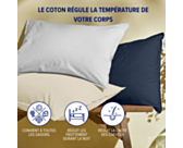 Taie d'oreiller satin Marine - 50x70 cm