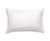 Taie d'oreiller satin Blanc - 50x70 cm