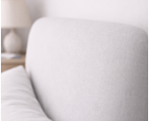 Lit sommier tapissier, tête de lit 