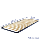 Sommier 20 lattes - 70x200 cm