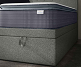 Lit Coffre Cassia Gris - 180x200 cm